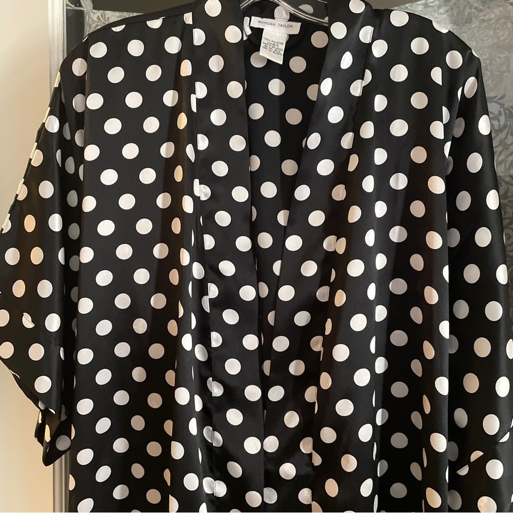 Morgan Taylor Polyester Short Robe Size M/L - Picture 7 of 7
